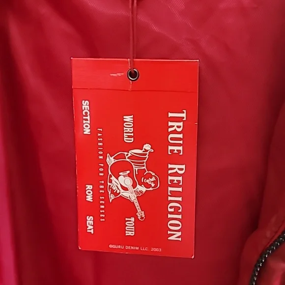 True Religion, Mens, Red Puffer Jacket - Picture 7 of 10